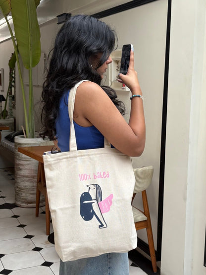 Ecoright Baked Behaviour Zipper Tote Bag