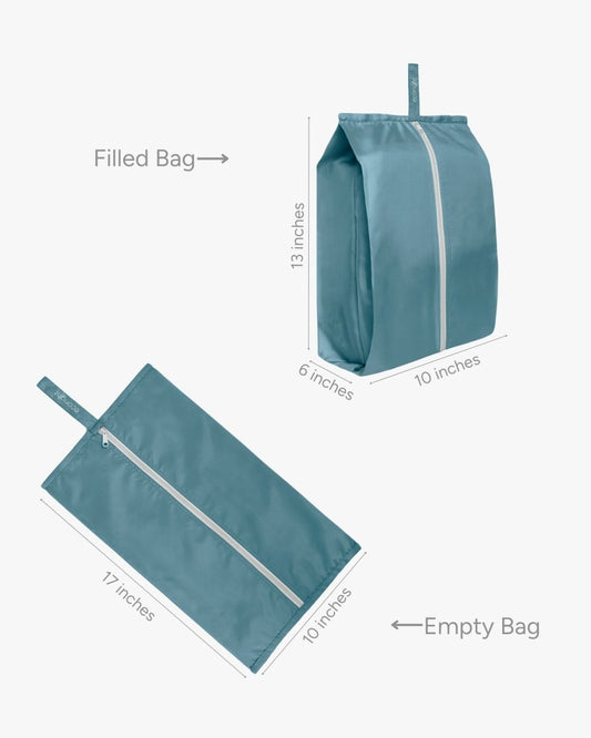 Ecoright Bluish Grey Shoe Bags (Set Of 2)