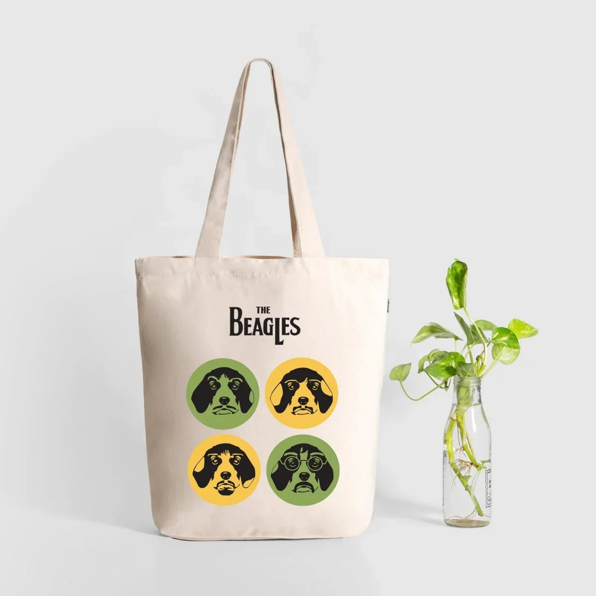 Ecoright The Beagles Zipper Tote Bag