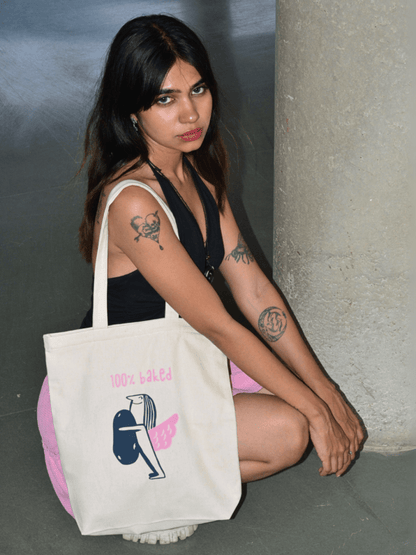 Ecoright Baked Behaviour Zipper Tote Bag