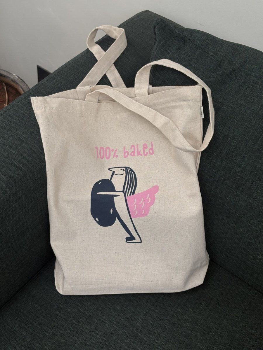 Ecoright Baked Behaviour Zipper Tote Bag