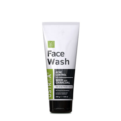 USTRAA Face Scrub De-tan, Face Wash (Neem Charcoal) & Hair Cream (Daily Use)