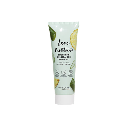 Oriflame Love Nature Hydrating Gel Cleanser with Organic Aloe Vera & Pineapple