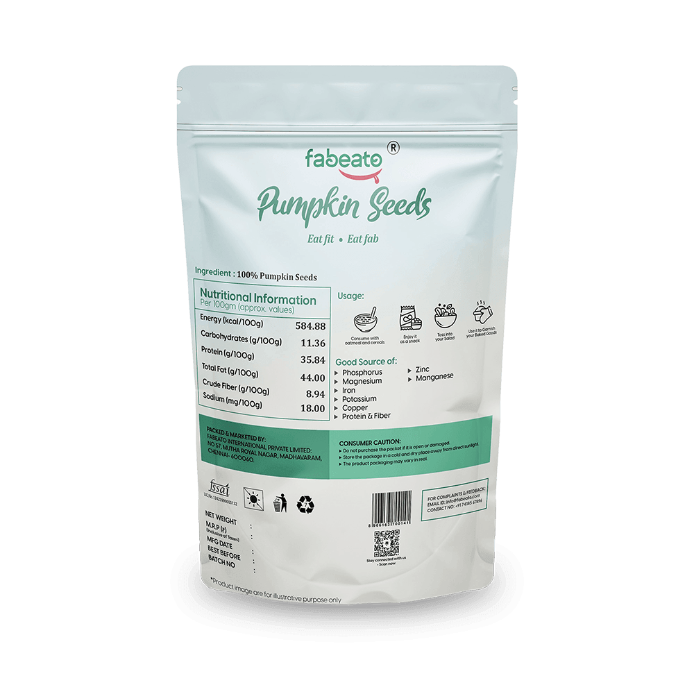 Fabeato Natural Raw Premium Pumpkin Seeds