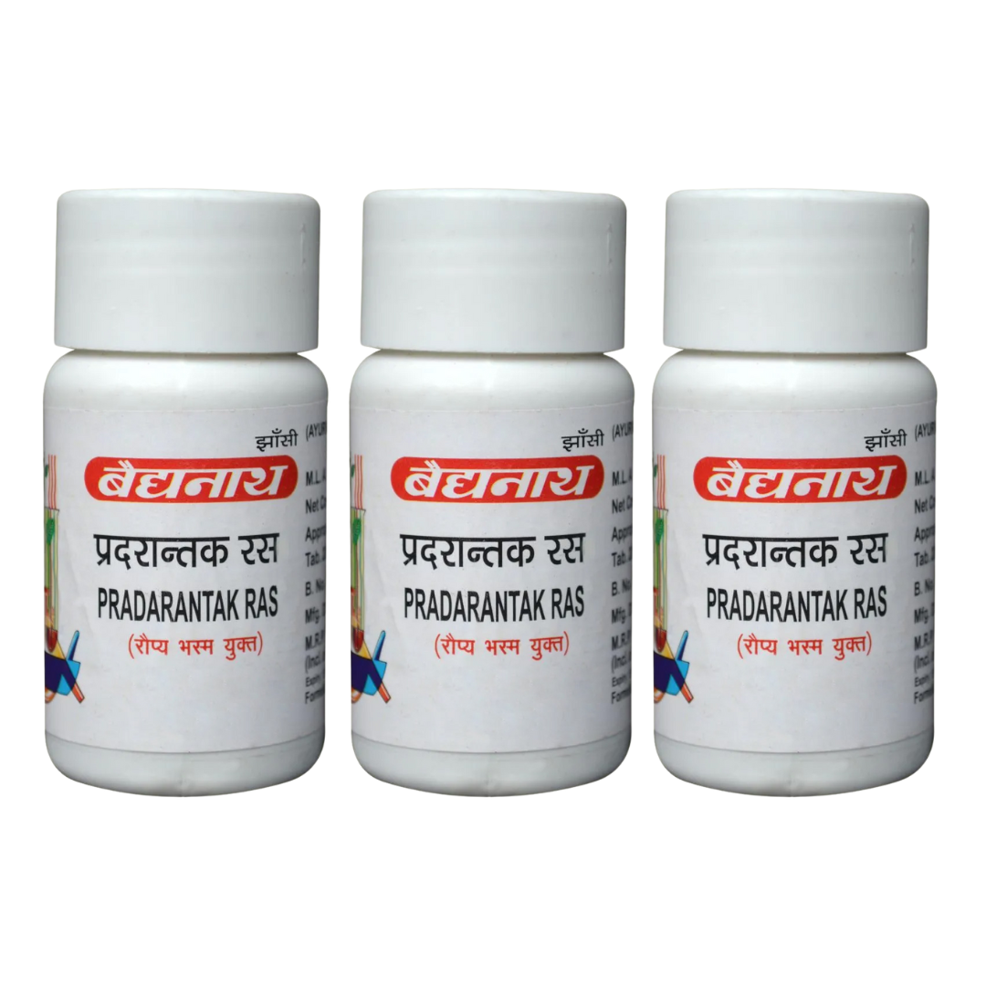Baidyanath Pradarantak Ras 80 Tablet - PUSHMYCART