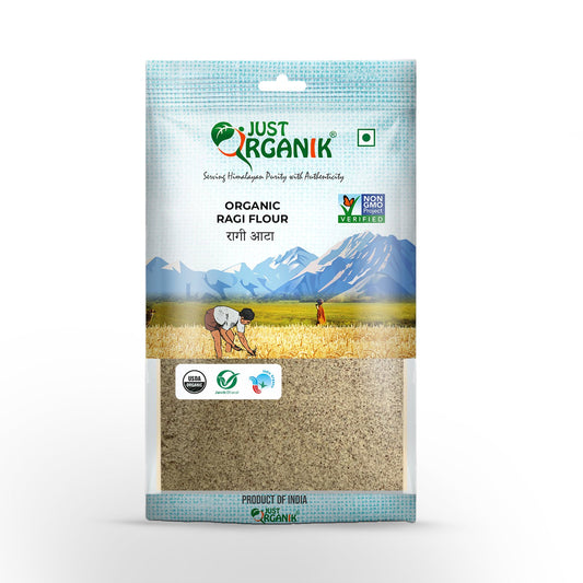 Just Organik Ragi Flour - PUSHMYCART