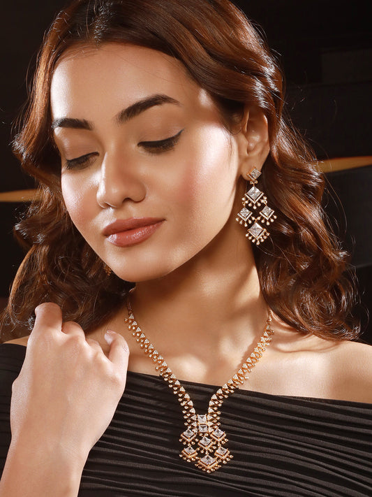 Close-up of the intricate beadwork on the necklace