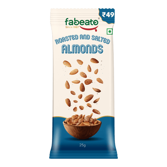 Fabeato Munch on the Go Snack Premium Roasted and Salted Almonds