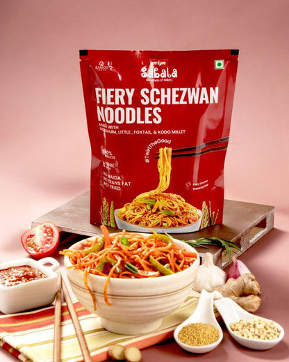 Sabala Millets Millet Noodles - Fiery Schezwan