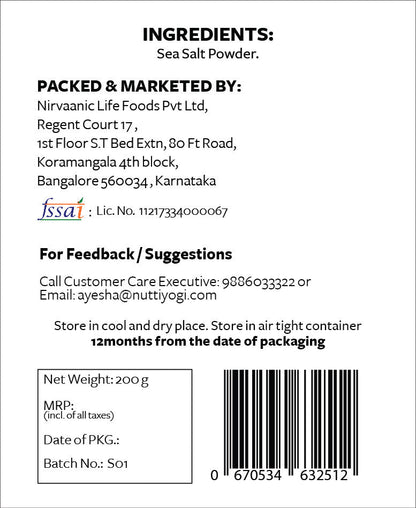 Nutty Yogi Sea Salt Powder