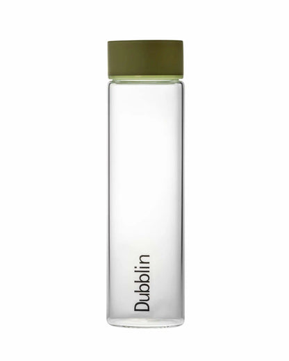 Dubblin Chill Glass Water Bottle 600 ml