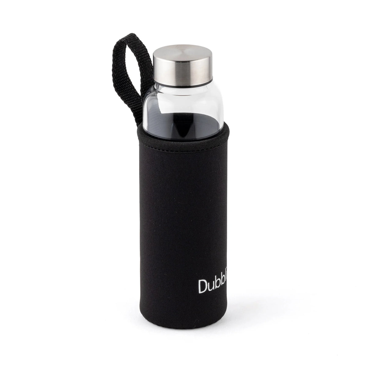Dubblin Stream With Bag Glass Water Bottle 400 ml