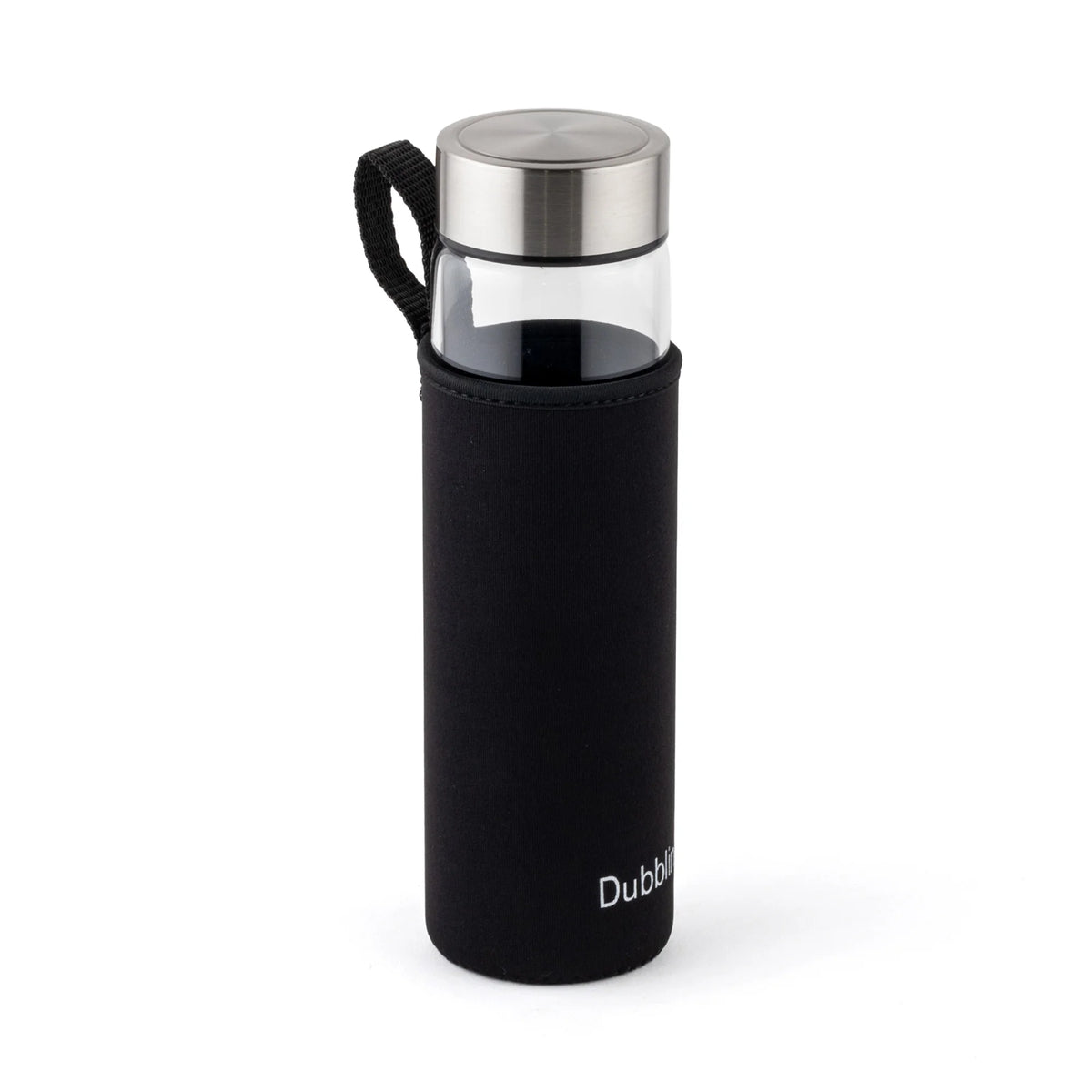 Dubblin Stream With Bag Glass Water Bottle 600 ml