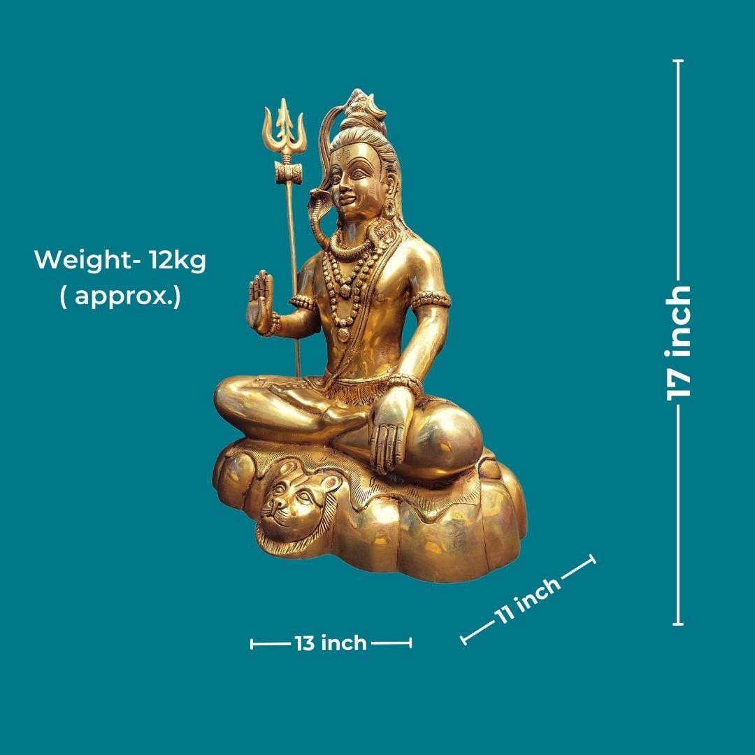 Tamas Brass Shiv Ji Statue - PUSHMYCART