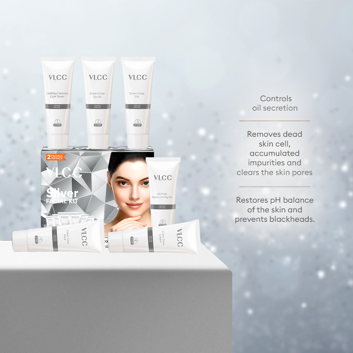 VLCC Silver Facial Kit - PUSHMYCART
