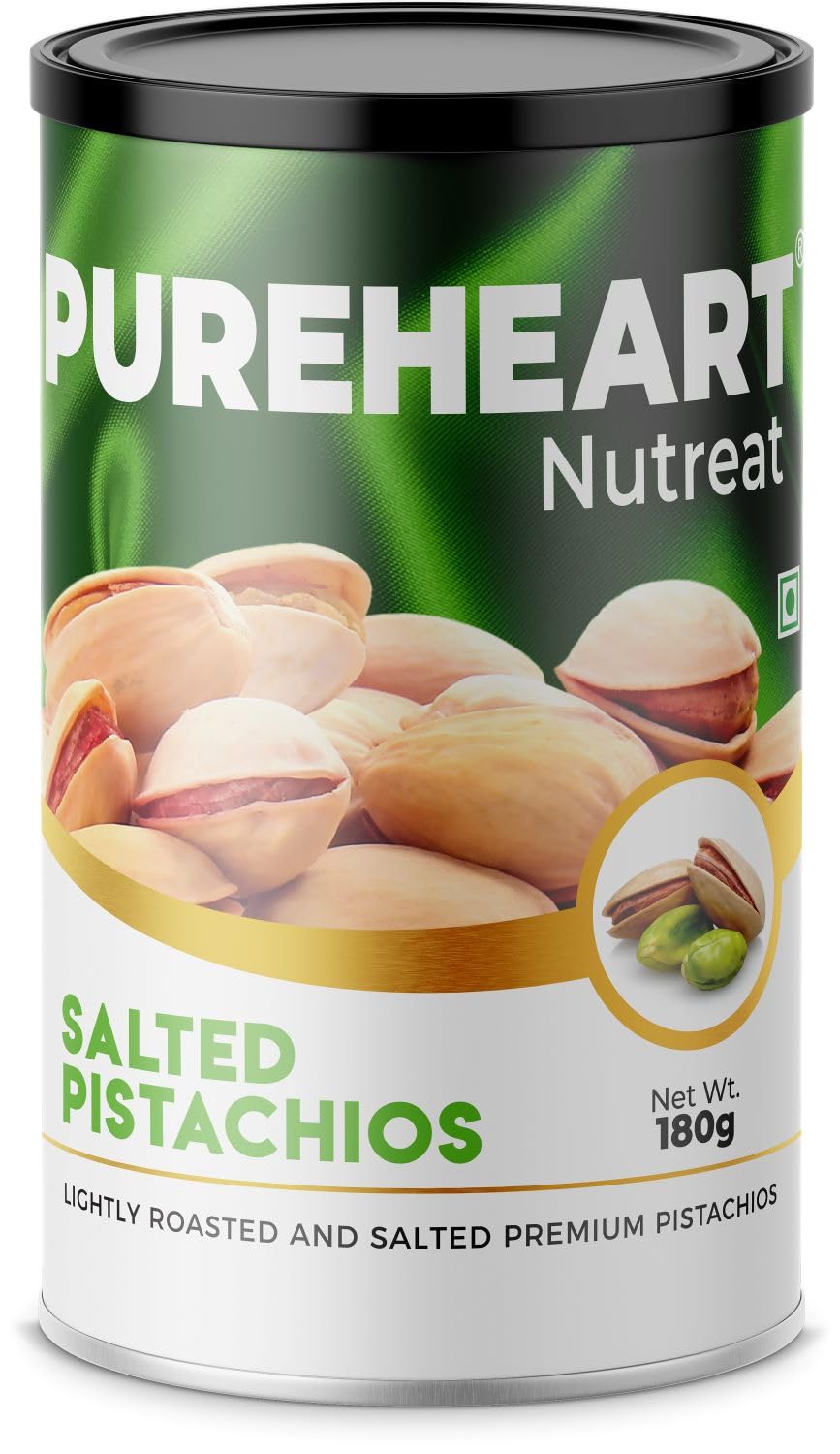 Pureheart Nutreat Salted Pistachios Natural Premium Lightly Roasted Dry Fruit