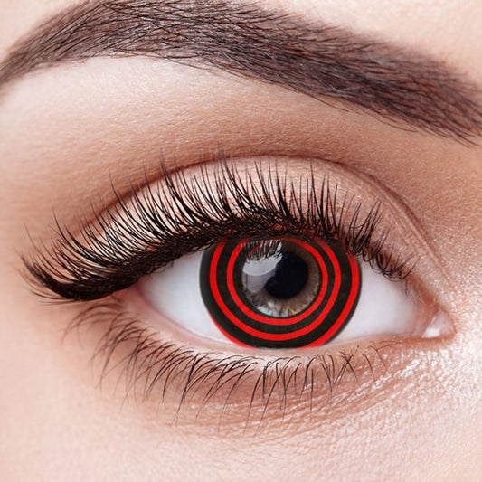 Spiral Red | Black Contacts lens