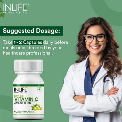 Inlife Natural Vitamin C (Amla) Capsules