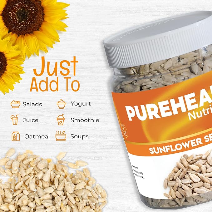 Pureheart Premium Raw Sunflower Seeds for Eating