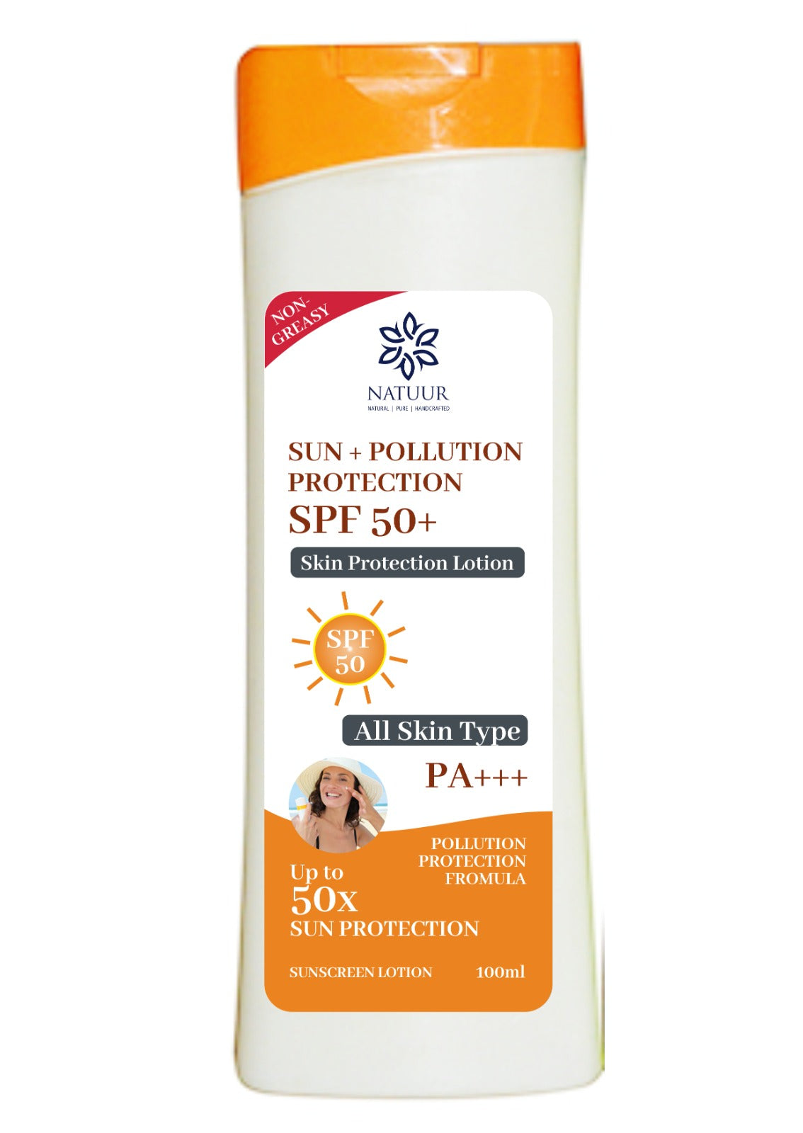 Natuur Sunscreen SPF 50 with Hyaluronic Acid