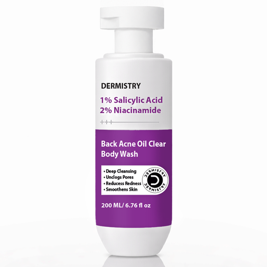 Dermistry Salicylic Acid Niacinamide Body Wash and Face Gel Combo