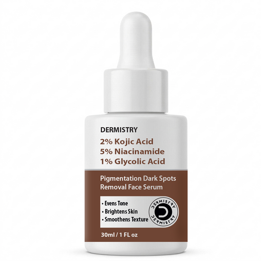 Dermistry Pigmentation Face Serum and Kojic Acid Face Pack Combo
