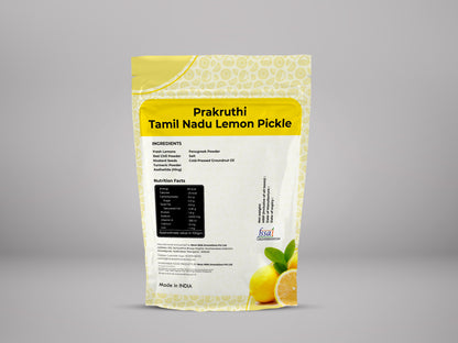 Prakruthi Tamil Nadu Lemon Pickle - PUSHMYCART