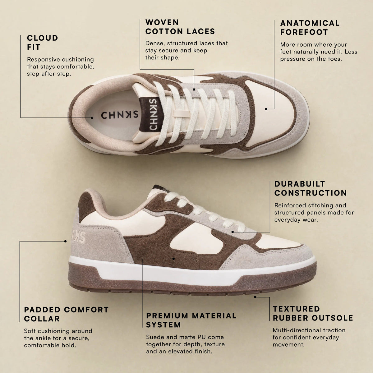 CHNKS Affogato Sneakers for Men