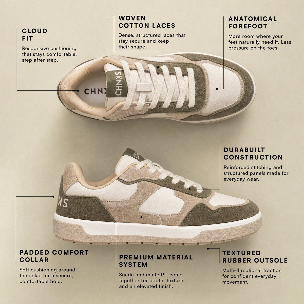 CHNKS Agave Sneakers for Men