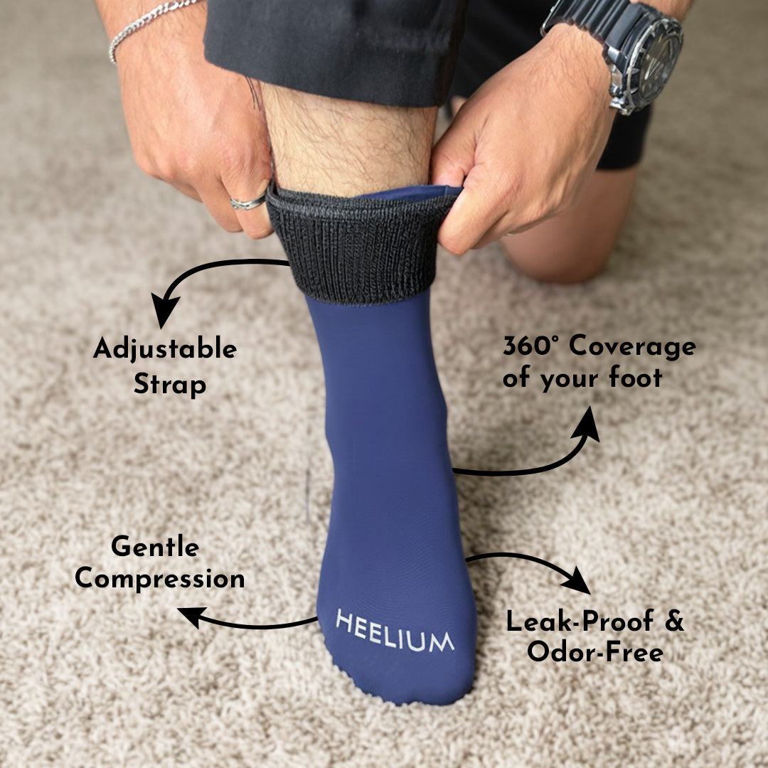 Heelium Hot & Cold Therapy Socks - 2 Units (Both Legs)
