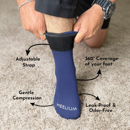 Heelium Hot & Cold Therapy Socks - 2 Units (Both Legs)