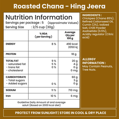Jabsons Foods Hing Jeera Roasted Chana