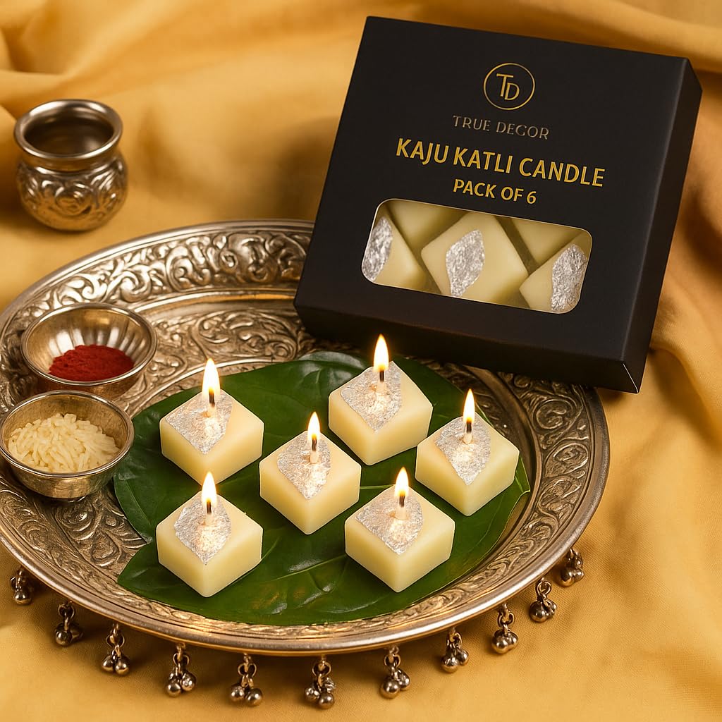 True Decor Premium Mithai Candles Pack of 6