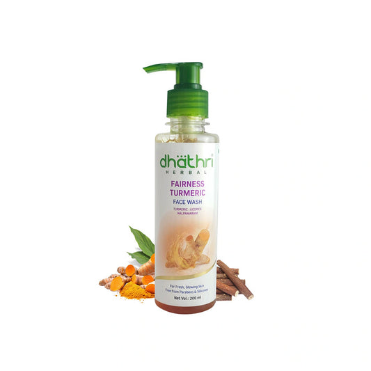 Dhathri Ayurveda Herbal Fairness Turmeric Face Wash