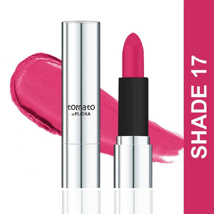 FLiCKA Tomato Matte Finish Lipstick Shade 17 | Pink