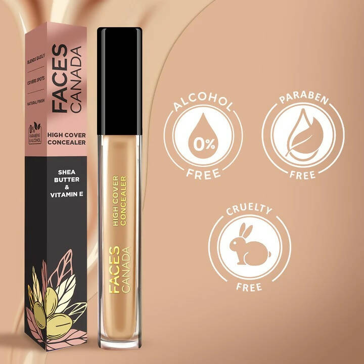 Faces Canada High Cover Concealer-Caramel Crunch 03 - PUSHMYCART