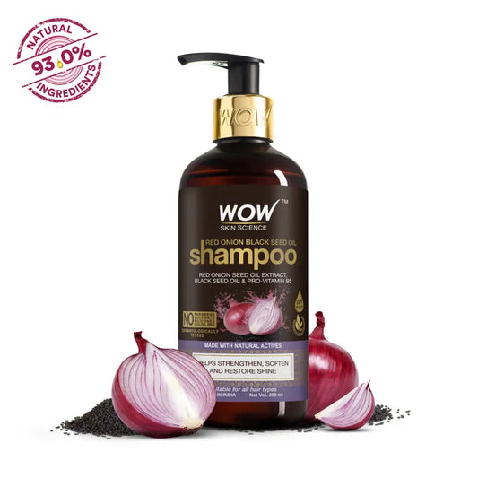 Wow Onion Shampoo For Hair Growth And Hair Fall Control 300ml - PUSHMYCART