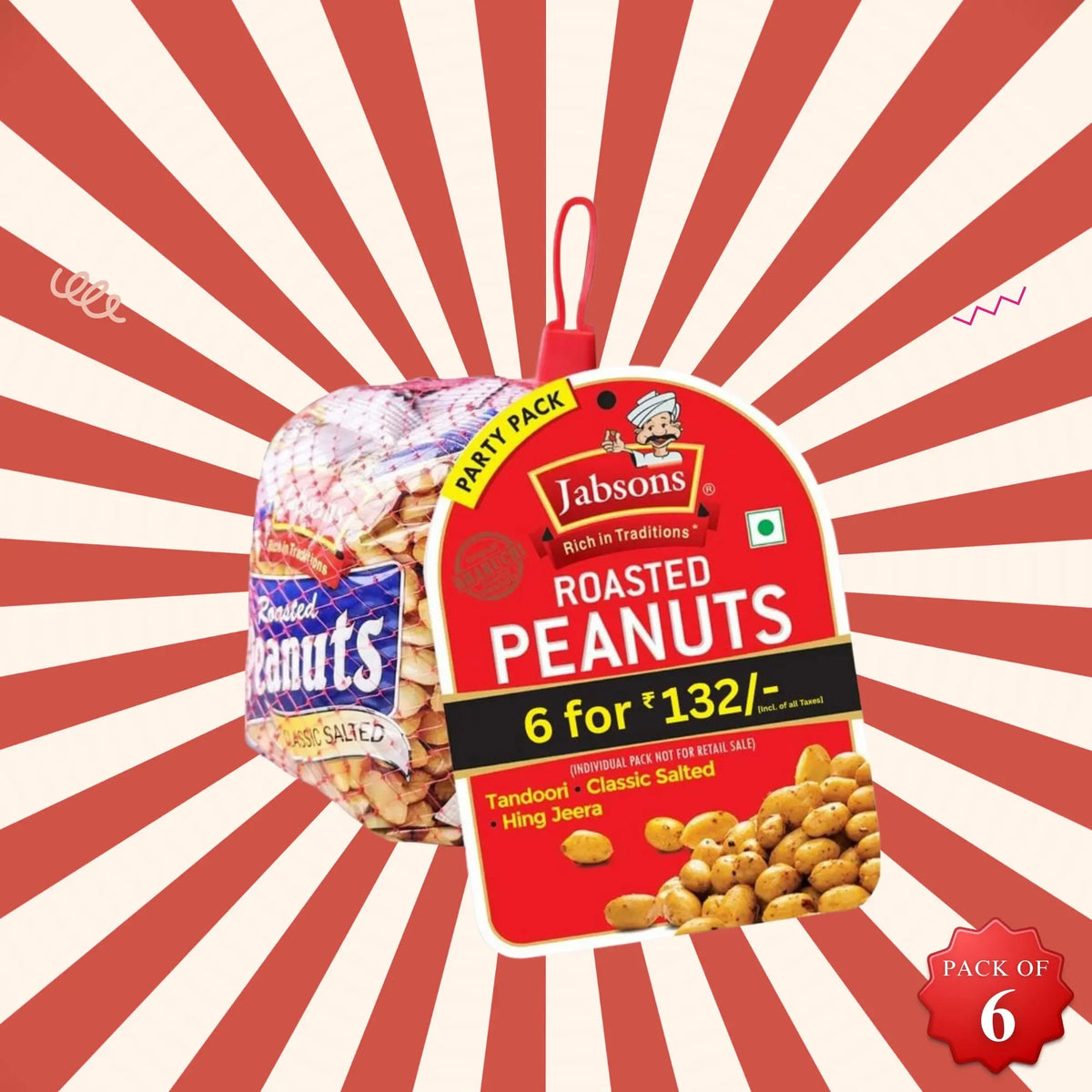 Jabsons Foods Assorted Peanuts Pack