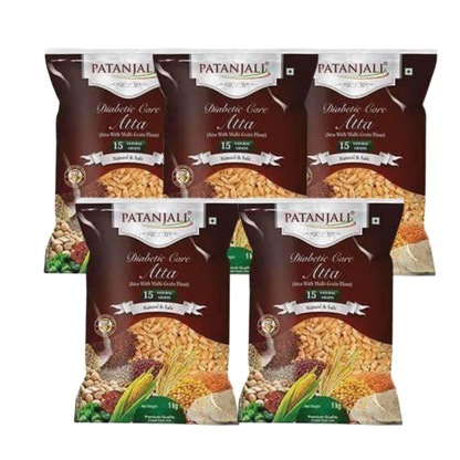 Patanjali Diabetic Care Atta 1 kg(pack of 5)
