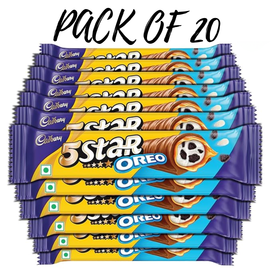 Cadbury 5 Star Oreo Chocolate Bar(pack of 20)