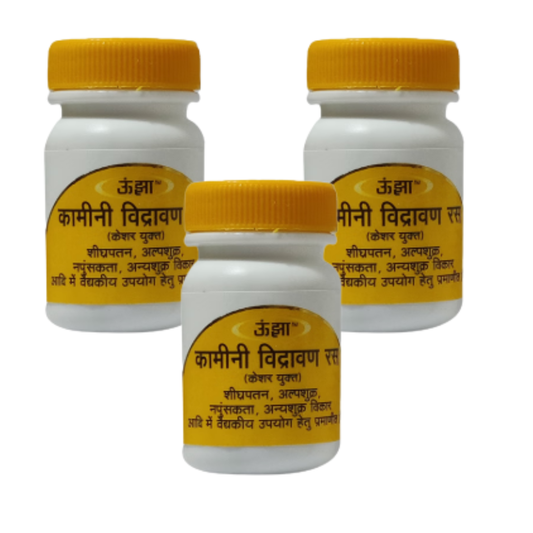 Unjha Kamini Vidravano Ras Tablet (with Saffron) (pack of 3)