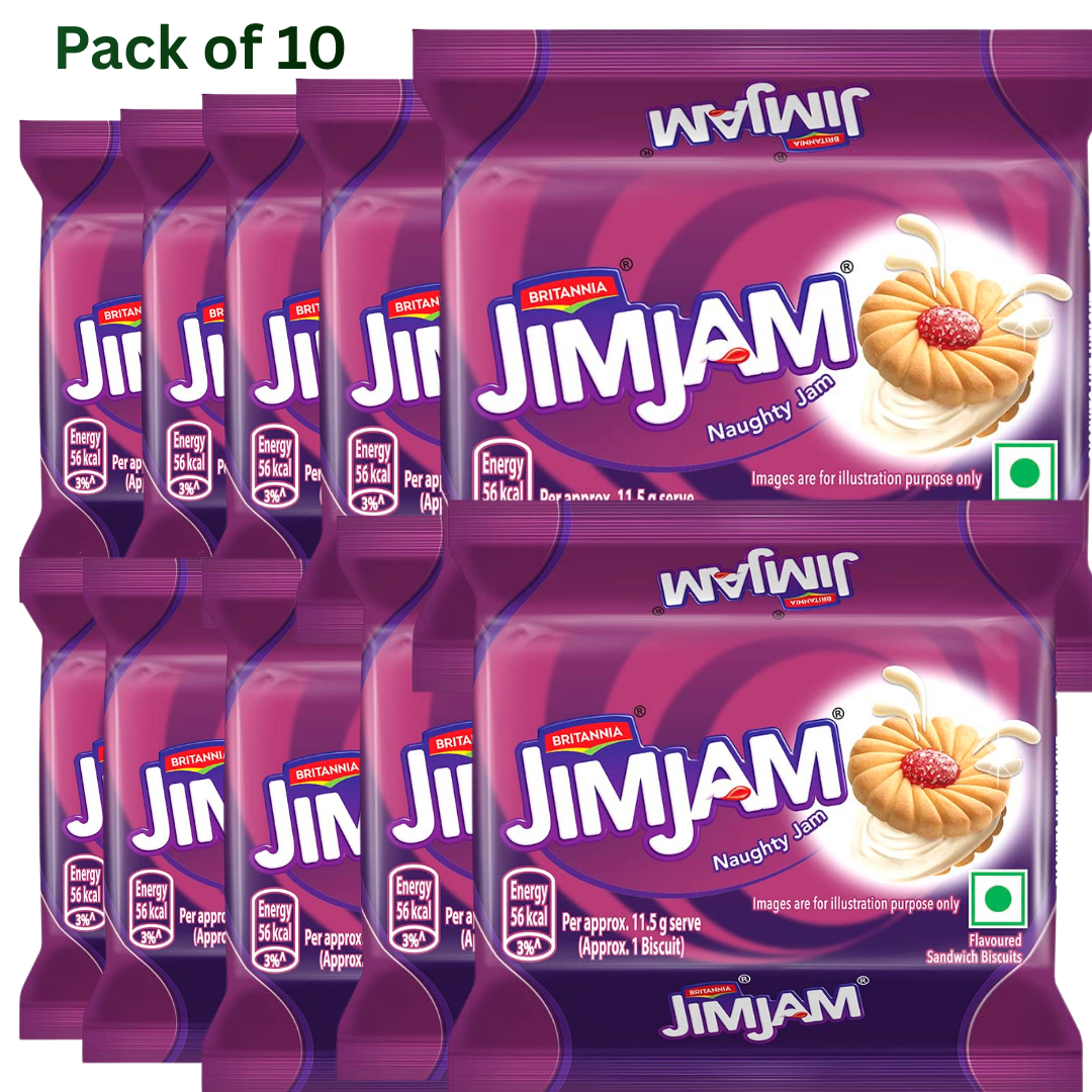 Britannia Treat Jim Jam 138g(pack of 10)
