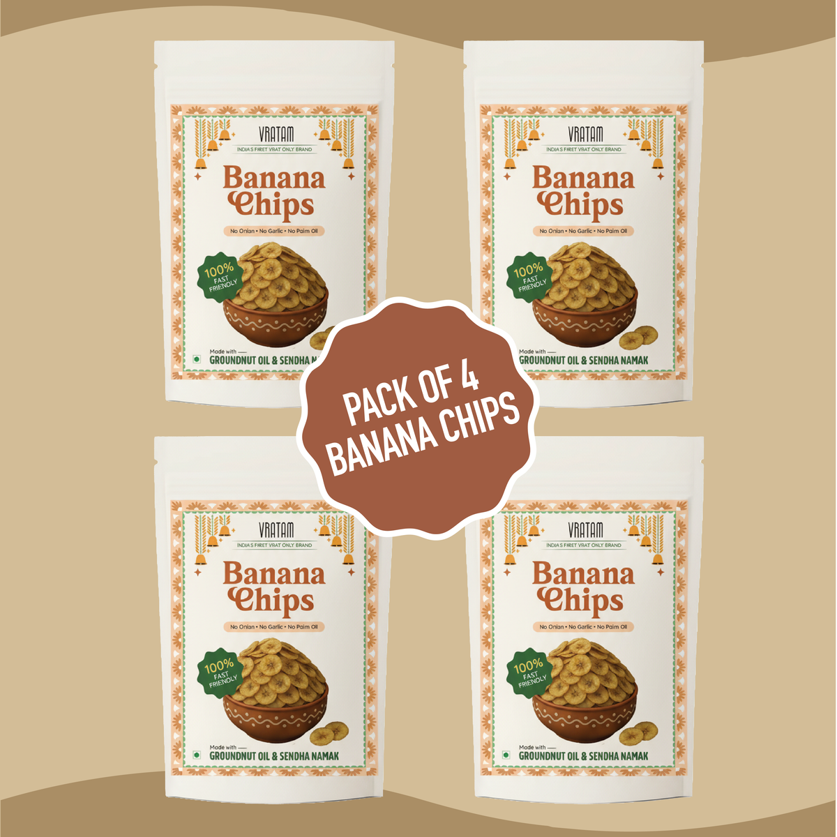 Vratam Thinnest Banana Chips Combo 