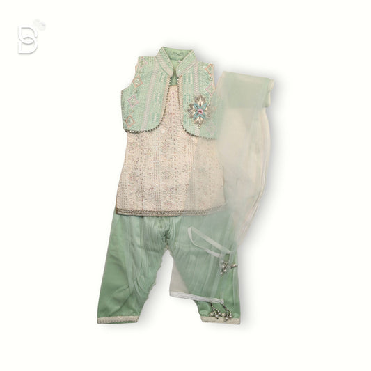 Bachpan kids wear Girls Traditional Wear- White
