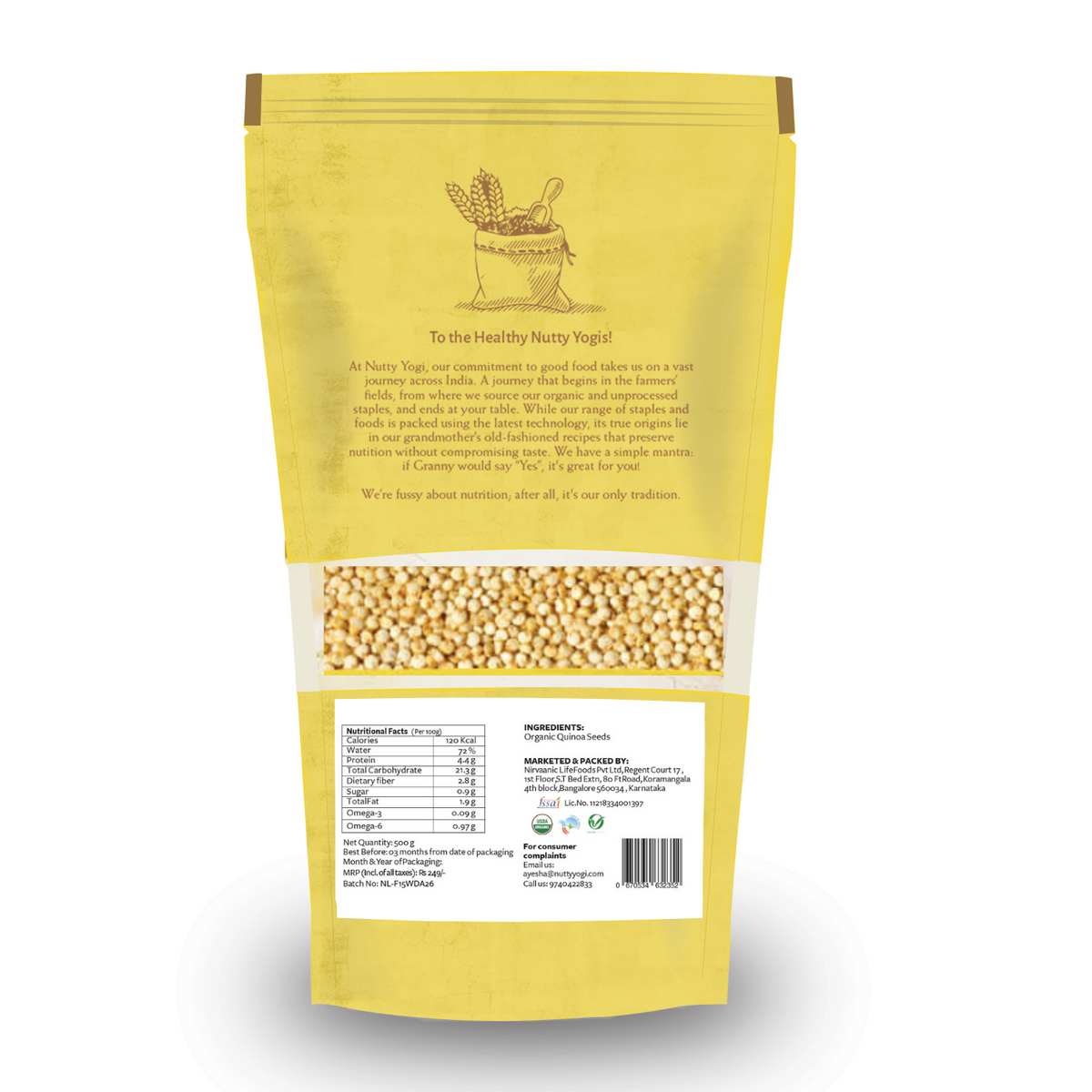 Nutty Yogi Organic White Quinoa