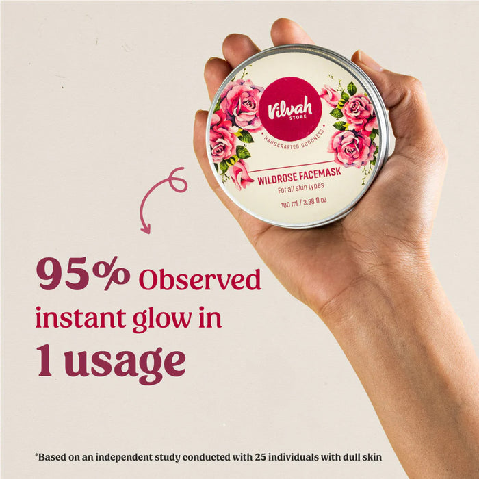 Vilvah Store Wild Rose Face Mask
