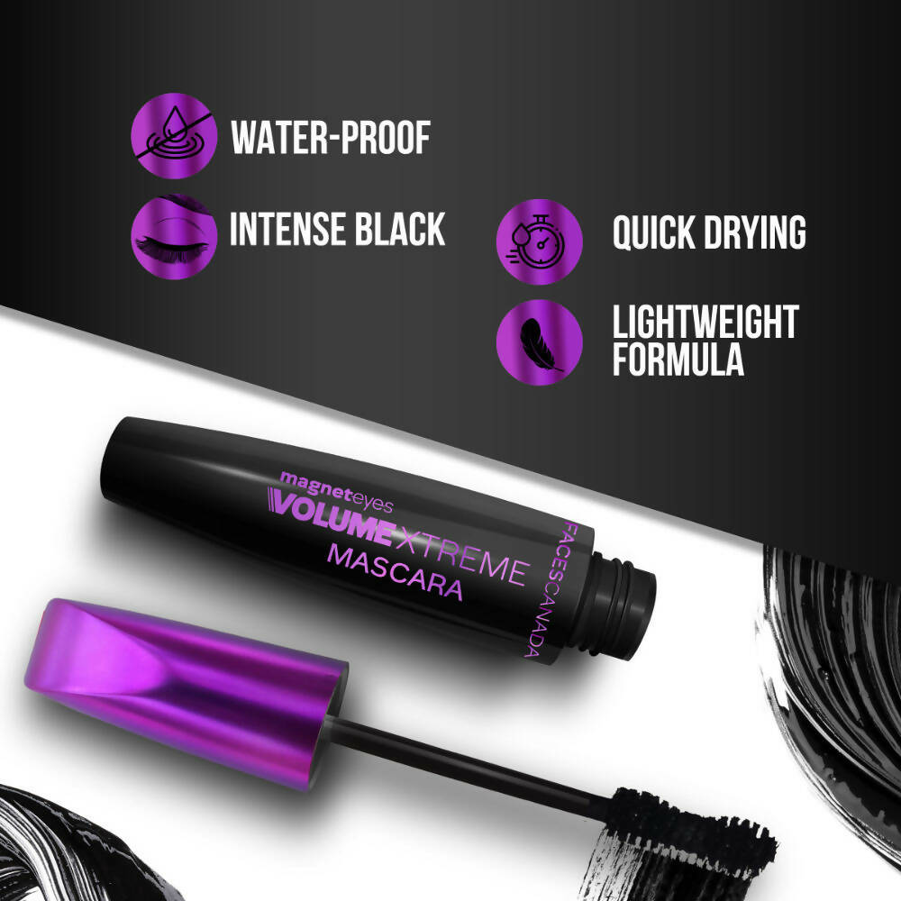 Faces Canada Magneteyes Volume Xtreme Mascara - Black - PUSHMYCART