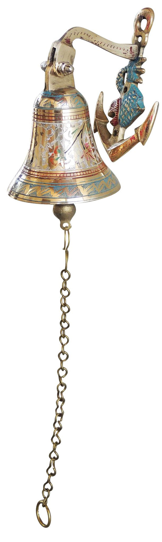 Brass Anchor Door Bell Coloured 0.62kg