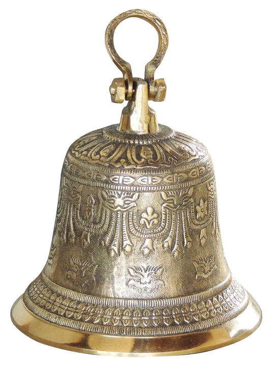 Brass Pooja Bell | Ghanta 1.9Kg - PUSHMYCART