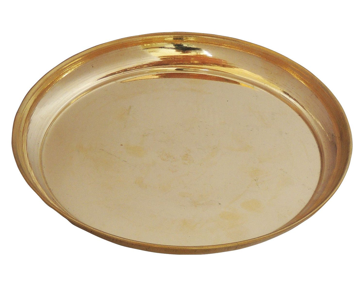 Brass Thali 0.165Kg - PUSHMYCART